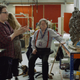The Frouds working together in the Creature Workshop.